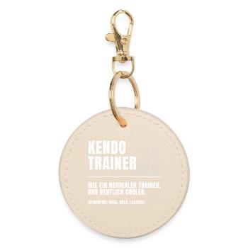 Kendo Trainer Definition - Runder Schlüsselanhänger - Auster - Vorne