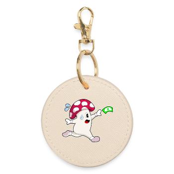 Jogging champignon sport de jogging - Porte-clés rond - huître - Devant