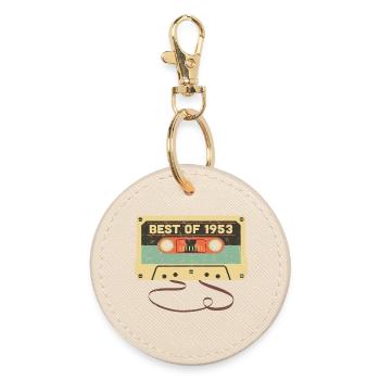 Best of 1953 70th birthday Awesome 70 years old - Round Keyring - oyster - Front