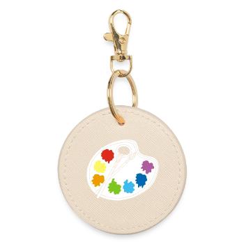 Artiste (blanc) - Porte-clés rond - huître - Devant