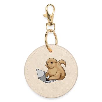Ordinateur portable Seal - Porte-clés rond - huître - Devant