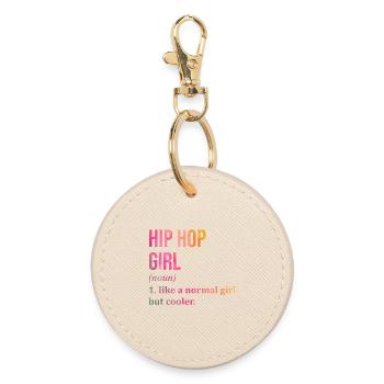 Hip Hop - Round Keyring - oyster - Front