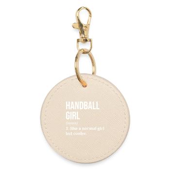 Handball - Round Keyring - oyster - Front