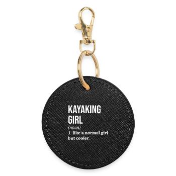 Kayak Kayak Kayak - Porte-clés rond - noir - Devant