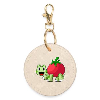Tomate tortue - Porte-clés rond - huître - Devant