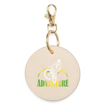 Bike Adventure Tours Cadeau de chemise de VTT - Porte-clés rond - huître - Devant