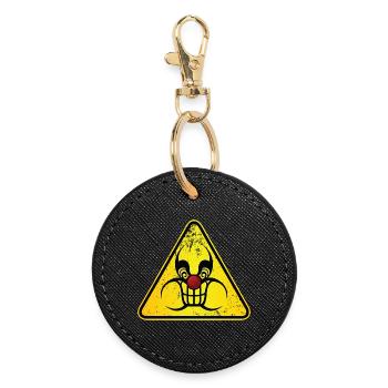 Danger Clown - Round Keyring - black - Front