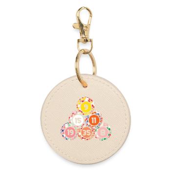 Jeu de bingo Boules de bingo Pile Bingo - Porte-clés rond - huître - Devant