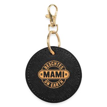 Best Mommy Swiss German Mother's Day - Round Keyring - black - Front