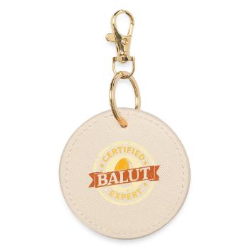 Certified Balut Expert Philippines - Round Keyring - oyster - Front
