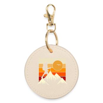 Randonnée Randonneur Alpiniste Cadeau - Porte-clés rond - huître - Devant