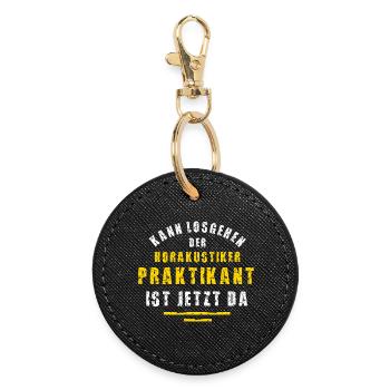 Hearing Aid Acoustician Intern Hearing Acoustics Internship - Round Keyring - black - Front