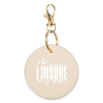 Agent d’assurance costume assurer mon meilleur Medicare - Porte-clés rond - huître - Devant