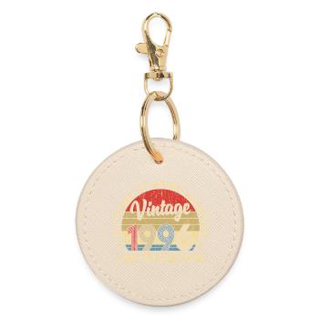 1996 Birthday 30 Decoration Funny 30 Birthday - Round Keyring - oyster - Front