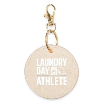 Laundry Day Athlete Wäsche Humor - Runder Schlüsselanhänger - Auster - Vorne