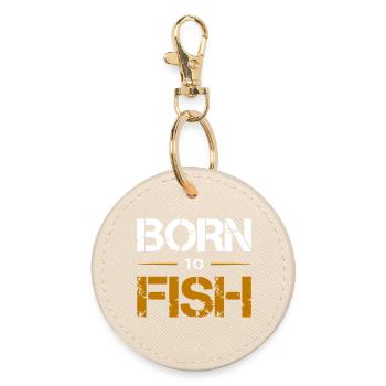 Born to Fish - Runder Schlüsselanhänger - Auster - Vorne