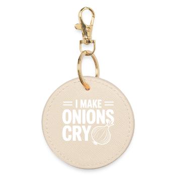 Je fais pleurer les oignons - Porte-clés rond - huître - Devant