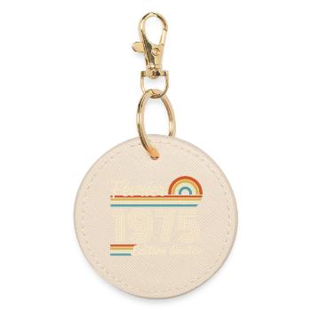 Nées en Février 1975 | 51ème Anniversaire - Porte-clés rond - huître - Devant
