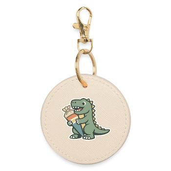 Inscription à Dino School Nom personnalisé École - Porte-clés rond - huître - Devant