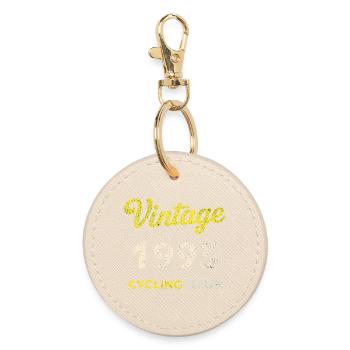 Vintage 1995 – Cycling Club Retro Geburtsjahr - Runder Schlüsselanhänger - Auster - Vorne