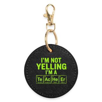 Teacher Periodic Table Class Of 2026 - Round Keyring - black - Front