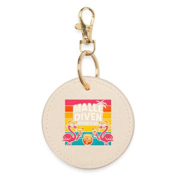 Malle Diven Beach Club Flamingo Mallorca Party - Porte-clés rond - huître - Devant