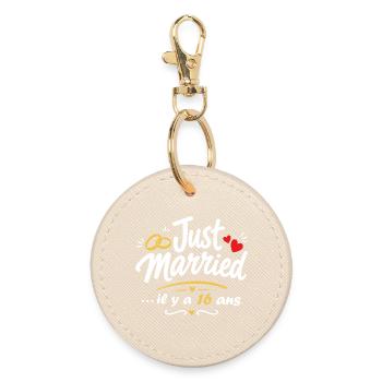 Just Married 16 Ans - Porte-clés rond - huître - Devant