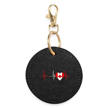 Canada Heartbeat - Porte-clés rond - noir - Devant