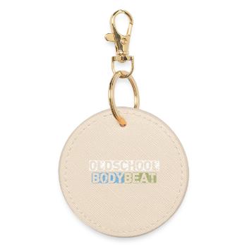 Oldschool Body Beat - Round Keyring - oyster - Front