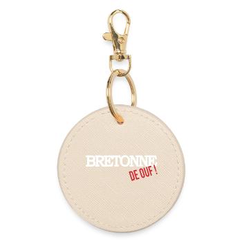 Bretonne de ouf - Porte-clés rond - huître - Devant