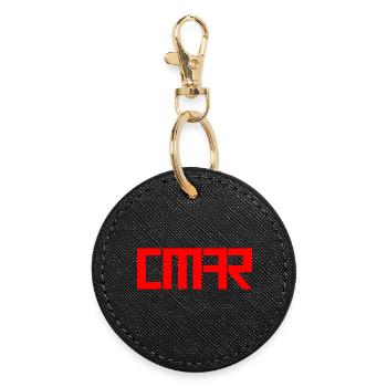 Omar Prénom Police Nom Arabe Idée cadeau - Porte-clés rond - noir - Devant