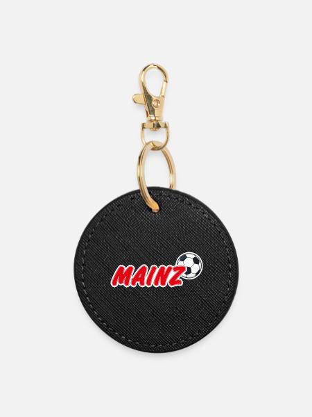 Mainz Fußball Fan - Runder Schlüsselanhänger - Schwarz