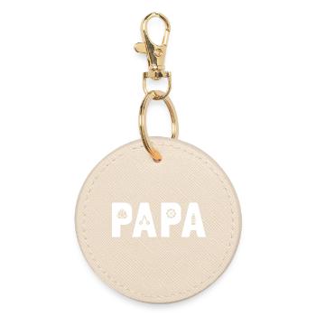 PAPA Engineer: Der mechanische Vater - Runder Schlüsselanhänger - Auster - Vorne