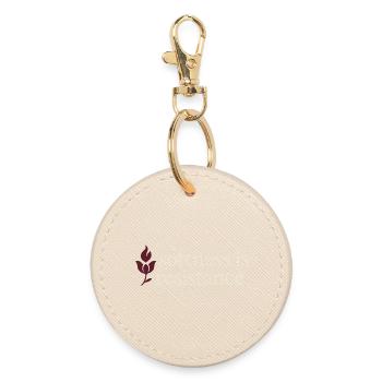 Elegant Feminine Lifestyle, Gentle - Round Keyring - oyster - Front