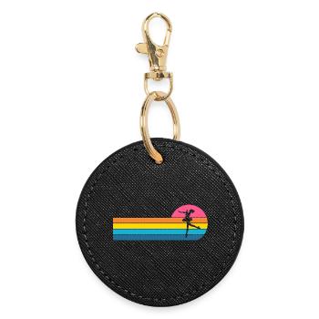 Figure skater - Round Keyring - black - Front