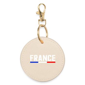 FRANCE - Round Keyring - oyster - Front