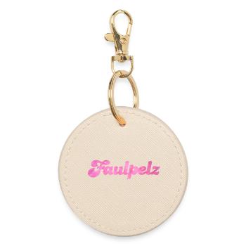 Faulpelz Flausch Pelz Fell coole Sprüche Quotes - Runder Schlüsselanhänger - Auster - Vorne