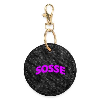 Sosse für immer - Runder Schlüsselanhänger - Schwarz - Vorne