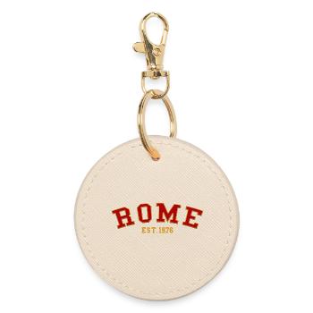 Rome Est. 1976 - Round Keyring - oyster - Front