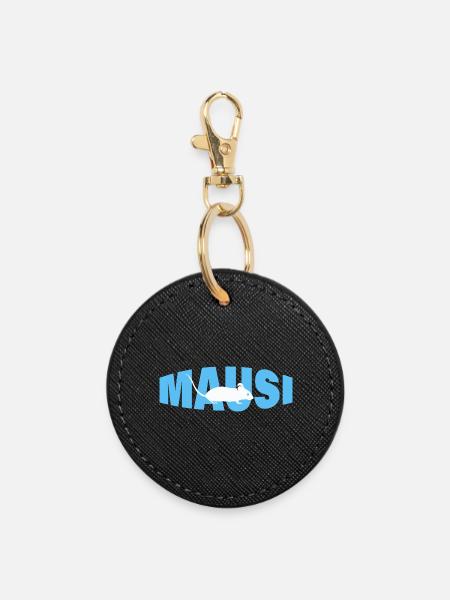 MAUSI - Runder Schlüsselanhänger - Schwarz