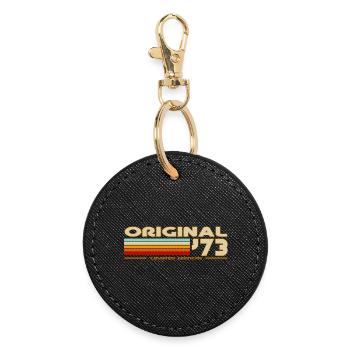 1973 - Round Keyring - black - Front