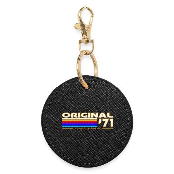1971 - Round Keyring - black - Front
