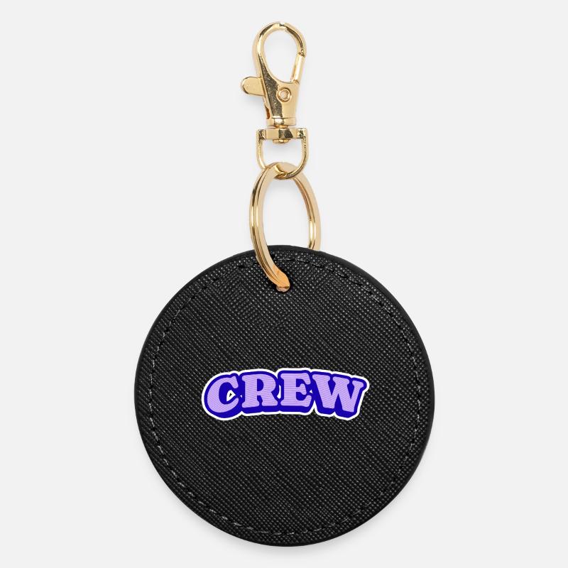CREW LILA - Runder Schlüsselanhänger - Schwarz