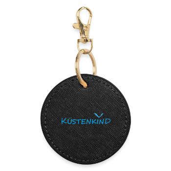 KÜSTENKIND - Runder Schlüsselanhänger - Schwarz - Vorne