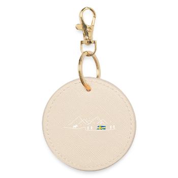 Suède Camping Camping-car Sverige Design - Porte-clés rond - huître - Devant