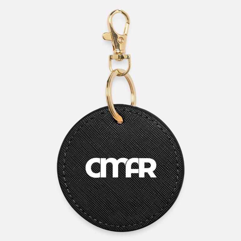 Omar Nom Arabe Prénom Police Idée cadeau - Porte-clés rond - noir