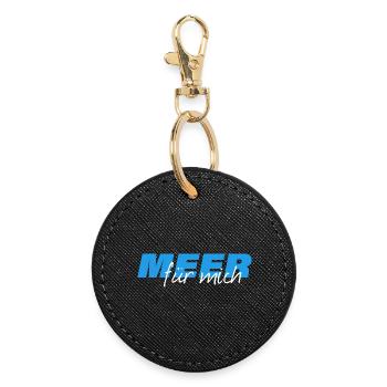 SEA FOR ME - Round Keyring - black - Front