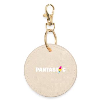 LGBT Pride Monat - Pantastisch! (Pansexuell) - Runder Schlüsselanhänger - Auster - Vorne