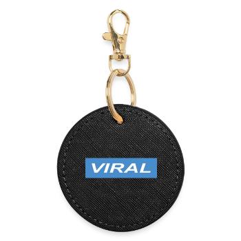 Viral - Round Keyring - black - Front