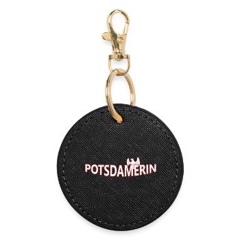 Potsdamer - Round Keyring - black - Front